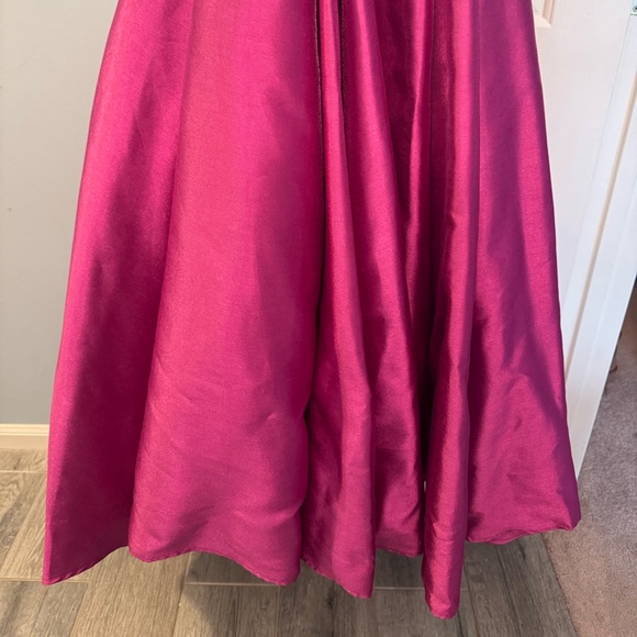 Pink Prom Dress Cage-Back Ballgown - Picture 7 of 11